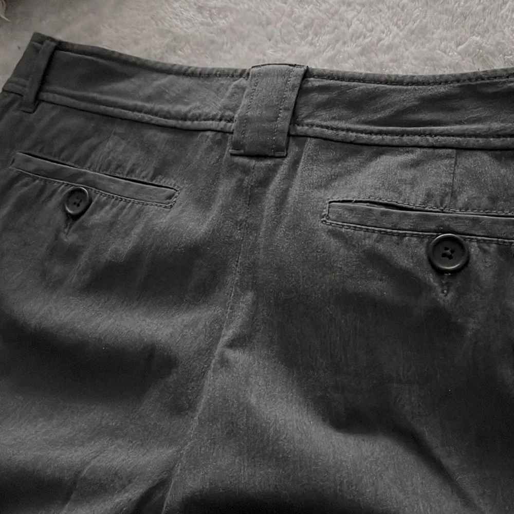 BANANA REPUBLIC near vintage Y2K Martin Fit gray cotton trouser pants size 6_6